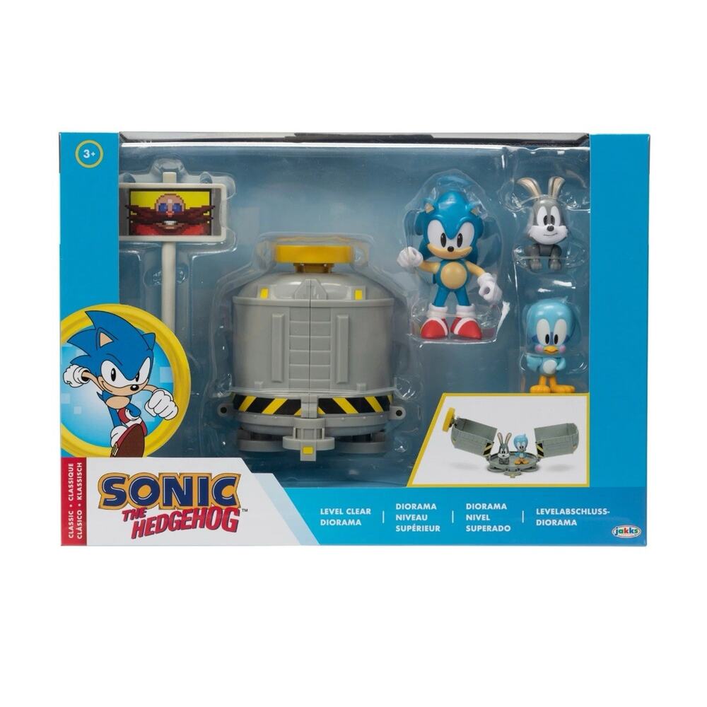 Sonic The Hedgehog 2.5 Level Clear Diorama Sonic Flicky & Pocky Action Figure
